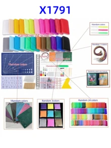 聚合物黏土烘烤烤箱，配備雕刻工具、模具、DIY耳環配件，可根據需求購買 - 彩色 - 查看 23
