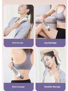 Alat Pijat Genggam Portabel, Alat Pijat Berputar 180°, 5 Kecepatan yang Dapat Diatur, Dapat Diisi Ulang USB, Cocok untuk Pijat Bahu, Punggung, Pinggang, dan Kaki, Hadiah Unisex, Perlengkapan Perjalanan Penting - A - View 7