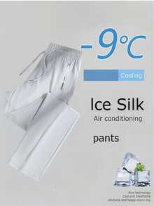 3Pcs Womens Ice Silk Nylon Sports Pants, Zipper Pocket Quick Dry Breathable High Elastic Casual Workout Trousers - 黑色+深灰+淺灰 - 查看 3