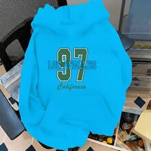 Sudadera trendy con Capucha moderna y adaptable a cualquier temporada . - Celeste - Ver 1