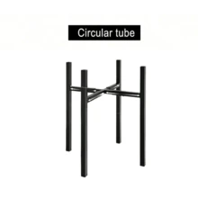 1pc Cross-Shaped Adjustable Plant Stand, Detachable Flower Pot Stand, Indoor Plant Pot Holder, Perfect For Indoor Decor, Home Decor, Room Decor And Home Decorations - Black - View 8