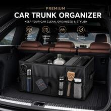 Premium Foldable Car Trunk Organizer 600D Oxford Cloth Heavy Duty Multi Compartment Cargo Storage Box Reinforced SUV Interior Organizer For Grocery Travel Camping Car Accessories - Storage Box - View 1