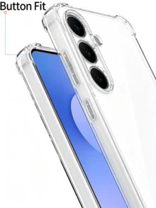 2pcs Compatible Shockproof Phone Case Set, Military-Grade Four-Corner Anti-Collision Structure, Effectively Buffers Impact During Drops. Made Of Anti-Yellowing TPU Material, Precise Cutouts, Responsive Button Feedback, Raised Lens And Screen Edges For Scratch Protection, Lightweight And Does Not Block Wireless Charging, Ideal For Personal Use, Backup, Or Replacement. Phone Accessories And Gift - Clear - View 5