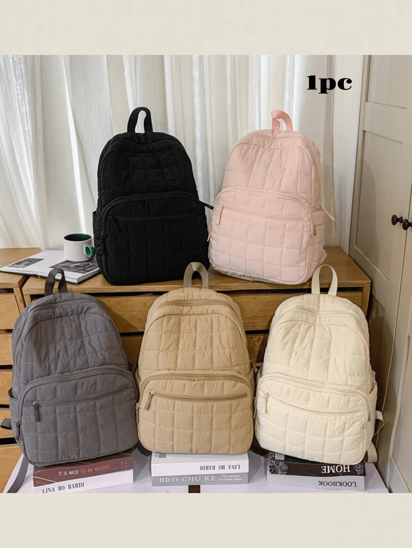 New Quilted Durable Lightweight Portable Classic Casual Fashion Versatile Comfortable Spacious Backpack Suitable For Multiple Occasions - Multicolor - View 1