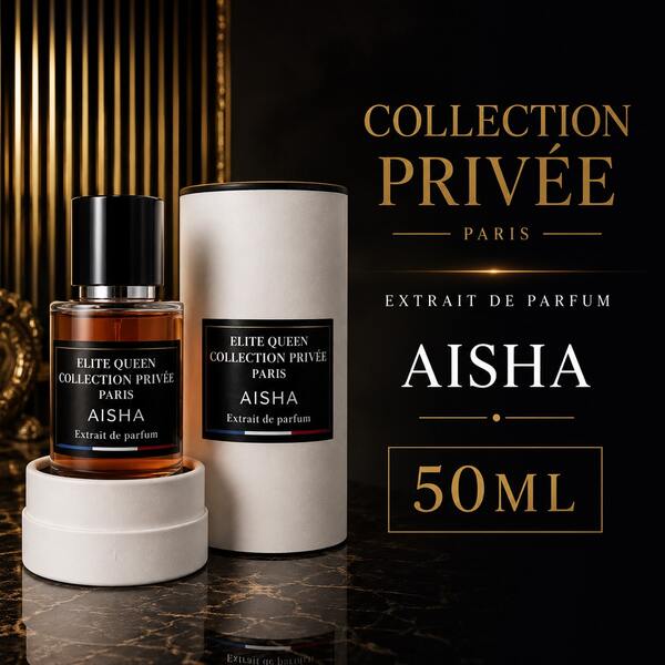 Lattafa Collection Privee Paris AISHA Eau De Parfum 50ML Long Lasting Floral Amber Vanilla Perfume For Women