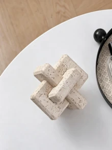 Tượng điêu khắc hình khối đa diện hình học hiện đại, vật trang trí để bàn nhỏ, thích hợp cho nhà cửa, giá sách, bàn cà phê, tủ sách, quà tặng. - 1PC - Xem 5