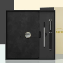 Customized Notebook And Fountain Pen Gift Set, Jade Fastener, Personalized Name And Floral Engraving, Retro Monthly Flower Journal, Includes Refills And Gift Box - Multicolor Jade Buckle Book - View 12
