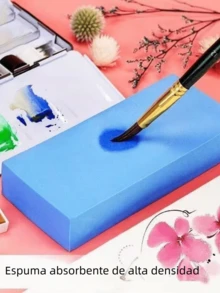 1PC Water-Absorbing Sponge, 17CM*7CM*3CM High-Density Micro-Porous Design | Ideal For Removing Acrylic Paint And Watercolor | Multi-Functional Kitchen And Bathroom Cleaning | Reusable - 17cm*7cm*3cm - View 5