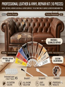 JAYSUING Leather Repair Kit Color Restorer Paste For Car Seats Sofa Couch Bags Shoes Wallets Scratches Cracks Peeling Fading Instantly Restores Original Color Hides Scuffs Damage Easy Apply Multi Surface Use Home Auto Leather Repair Kit,Leather Color Restorer - Multiple Forms - View 9