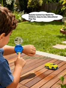 Children's Mini Watch-Style Remote Control Alloy Racing Car Toy, Sensory Toy, Montessori Toy, Game, Children's Racing Car, Boys Toy, Car, Toy, Toy Car, Car - 彩色 - 查看 6
