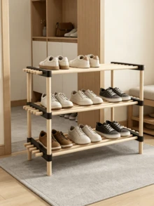 1pc Multi-Layer Multi-Functional Shoe Rack, Home Entrance Storage Shelf, Dormitory Bathroom Balcony Multi-Functional Storage Rack. - Multicolor - View 1