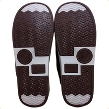 PANTUFA FEMININA CHINELO DE QUARTO COM SOLADO DE BORRACHA TPR REF.: PTF06-149 - Marrom Escuro - Visão 5