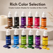 High Concentration 10ml Solid Color Dye, Multi-Purpose Liquid Pigment, Suitable For Candles, Soap, Tie-Dye And Craft Projects - 1 Set - View 2
