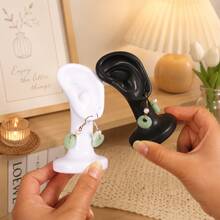 1pc Creative Human Ear Shaped Earring Storage Rack, Home Decor Ornament, Bedroom Storage, Back To School Season, Eid Essential - Multicolor - View 2