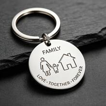 Portable Stainless Steel Pendant, Charm And Keychain, Warm Gift For Father's Day And Mother's Day, Easy And Quick Installation, Essential Accessory For Pet Collars In Pet-Owning Households - Multicolor - View 12