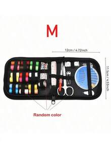 1 Set Portable Sewing Kit - Includes Thread Spool Storage Box, Repair Tools, Needle Threader And Hand Sewing Supplies. Suitable For Valentine's Day, Wedding Season, Mother's Day, Father's Day And Birthday Occasions. - Multicolor - View 12
