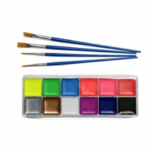 1PC,12/20/26Colors Water Color Oil-Based Vibrant Painting Pigments, High Saturation, Smudge-Resistant, Suitable For Christmas, Carnival, Halloween, Cheerleading, Back To School, Office Use - Single Piece - View 12