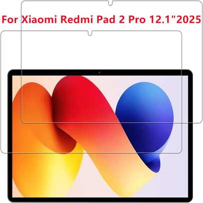 2pcs Screen Protector Compatible With Xiaomi Pad 8 Pro, Pad 8, Pad 7 Pro, Pad 7, Pad Mini, Pad 2 Pro 5G, Pad 2 Pro 12.1 Inch 2025, Pad 2 11 Inch 2025, 9.7 Inch 2026, 9H Hardness High Definition Transparent Anti-Scratch Anti-Fall Bubble-Free