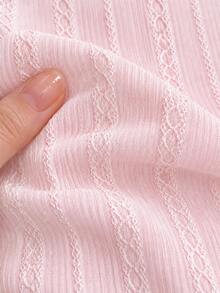 1pc White Vertical Striped Jacquard Ribbed Knit Fabric, Soft Breathable Embossed Embossed Twisted Fabric, Lightweight Breathable Woven Jacquard Cloth, Suitable For DIY Clothing, Dresses, Shirts, Curtains, Home Decor And Sewing Crafts - 1 - View 26