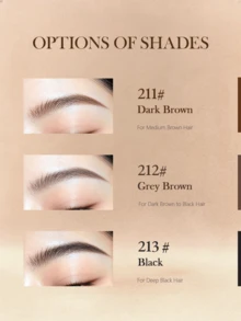 Eunarz Longwear Multi-Function Eyebrow Pencil & Spoolie DuoWaterproof Smudge-Proof Formula For Light To Dark Brown Hair - Effortless Natural Brow Look - Smooth Texture & Buildable Coverage - Beginner-Friendly Cosmetic Essential Perfect For Spring/Summer, Y2K Fashion, And Everyday Beauty - 212# GREY BROWN - View 4