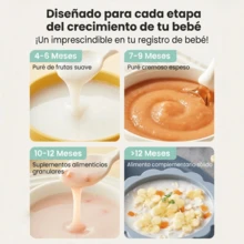 Grownsy Smart Baby Food Maker – 1-Button Steam & Blend, Easy Clean, Touchscreen, Multifunction Auto Steamer Blender,  Fast Baby Food For Home & Gifts - White - View 6