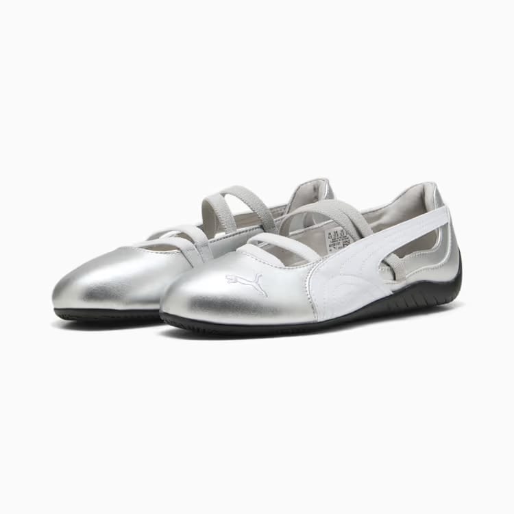 Puma Speedcat芭蕾金屬感女款運動鞋40158101 - 銀色 - 查看 1