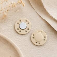 10pcs Colorful Round Magnetic Snap Buttons Set, Sew-On Metal Press Stud Fasteners For Clothes Bags DIY Sewing Accessories Replacement Buckles - 10pcs - View 39