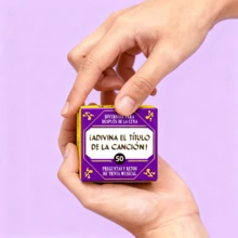 This Song! - Spanish Card Game With 50 Fun Music Q&A Cards For Adults And Family, Perfect Icebreaker For Game Nights, Parties And Gatherings, An Excellent Choice For Family Entertainment And Social Events - Purple - View 3