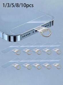 1/3/5/8/10pcs 360° Rotatable Universal Phone Lanyard Clip, Replacement Phone Lanyard Accessory Compatible With All Full-Coverage Phone Cases - Multicolor - View 1