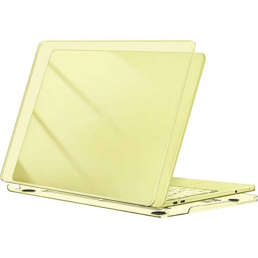Crystal Clear Pale Yellow Protective Case, Suitable For MacBook Neo, Cute Slim Fit Anti-Fingerprint Protective Cover, Suitable For Easter, Spring, Summer - View 1