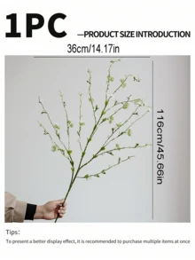 ZaiYe 1PC, High Quality Artificial Snow Willow Flowers, Home Decoration, Tabletop Decoration, Kitchen Bedroom Decoration, Engagement And Wedding Decoration, Spring And Summer Decoration, Winter Decoration - Multicolor - View 13