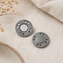 10pcs Colorful Round Magnetic Snap Buttons Set, Sew-On Metal Press Stud Fasteners For Clothes Bags DIY Sewing Accessories Replacement Buckles - 10pcs - View 31