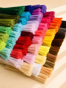 Chenille Stem Pipe Cleaners, Flexible Fuzzy Craft Sticks For DIY Handmade Bouquets, Floral Designs, Art Projects, Party Decorations, Graduation, Wedding & Birthday Gift Making, Back To School, Christmas & Holiday Craft Supplies - Multicolor - View 6