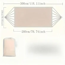 1件雙人波希米亞流蘇風吊床，耐用承重，舒適柔軟布料製成，符合人體工學設計，附加厚繩索與收納袋，適合花園海灘、夏季戶外露營與豪華露營，露營必備裝備 - 彩色 - 查看 9