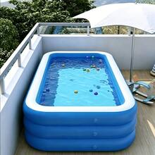Inflatable Pool – Ideal For Outdoor Water Activities, Inflates Quickly, Features A Non-Slip Bottom, And Is Made Of Durable Material. Perfect For Relaxing And Enjoying Water Play In Your Backyard Or On Your Patio (Air Pump Not Included) - Inflatable Pool - View 1