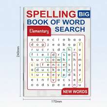 Spelling Word Search Book - Divided Into 2 Levels (Beginner And Advanced) | New Word Learning Activity Handbook | Includes Vocabulary Puzzles | A Fun Learning Gift Designed Specifically For Students, Perfect For Improving Vocabulary, Spelling Skills And Concentration, It Is An Engaging Vocabulary Learning Resource, Suitable For Home Teaching And Classroom Use. - Single Piece - View 11