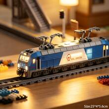 1 pieza Modelo de tren de simulación de escena, hecho de aleación, con sonido y luz simulados, pantógrafo elevable, deslizamiento inercial, adecuado para juguetes infantiles/simulación de escena de tren/construcción DIY/regalos de cumpleaños/colección de entusiastas de trenes - Multicolor - Ver 7
