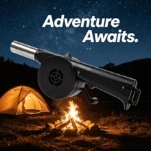 Camping BBQ Supplies Combustion Blower Outdoor Home Cooking Tool Hand-Crank Portable Blower Wholesale - Camping and Barbecue Supplies: Fire Starter Hair Dryer - View 1