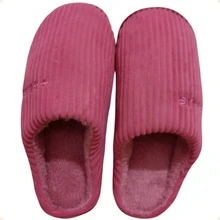 Women's Slipper/Bedroom Slipper With TPR Rubber Sole REF.: PTF06-149 - 深粉紅色 - 查看 3