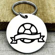 Accesorio de collar colgante de acero inoxidable, dije de joyería integrado, etiqueta y llavero, diseño con tema de la Copa del Mundo, atmósfera fuerte, diseño de borde redondeado moldeado en una sola pieza para mayor , accesorio de collar para mascotas confiable y etiqueta de identificación para mascotas - Multicolor - Ver 7