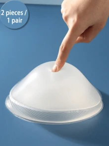 ANGDIE Transparent Triangle Silicone Breast Pads, Heat Resistant. Perfect For Swimming And Hot Springs. Soft Silicone Material, 1 Pair. - Clear - View 13