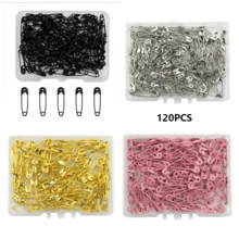 VINCAN 120 buc/300 buc Ace de multicolore, ace metalice în mai multe mărimi standard, versatile și ușor de utilizat, accesorii de cusut pentru ownărut, quilting și proiecte DIY, din material metalic rezistent la rugină și coroziune (cutia nu este inclusă) - Multicolor - Vizualizare 8