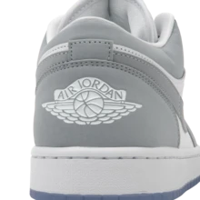 Air Jordan 1 Low 'White Wolf Grey' Aluminum Sneakers Women DC0774-105 - Multicolor - View 8