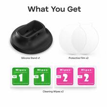 矽膠支架底座 適用於 Insta360 X5/X4，升級版防滑桌面相機安裝底座，柔軟便攜式穩定器支架適配器，360 行動相機配件 - 查看 4