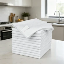 Panni in microfibra anti-aloni, confezione da 12, universali, neri, 32 x 32 cm - Bianco - 12 pezzi - Visualizzare 7