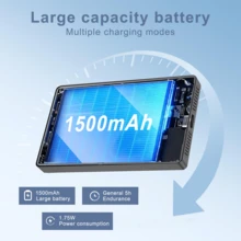 磁吸手機Vlog自拍螢幕HD顯示器 - 36V可充電雙電源(電池/USB)，相容iOS & Android手機，附遙控器，無線後置相機螢幕，適用於直播、內容創作、自拍、錄影工具 - 內建揚聲器 - 查看 2