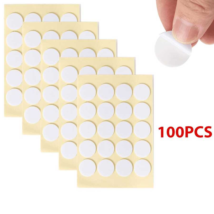 100片/200片/400片蠟燭芯貼紙，耐熱雙面黏貼貼紙，適用於蠟燭製作 - 200pcs - 查看 1