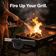 Camping BBQ Supplies Combustion Blower Outdoor Home Cooking Tool Hand-Crank Portable Blower Wholesale - Camping and Barbecue Supplies: Fire Starter Hair Dryer - View 3