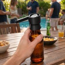 1 Stück 3 Stück Premium 3D gedruckter Flaschenverschluss-Werfer-Öffner, kreatives Bieröffnungs-Gadget für Poolpartys & Heimbar - Übersicht 7