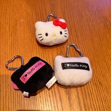 1個 Hello Kitty 絨毛娃娃吊飾,可愛蝴蝶結貓頭零錢包掛飾,少女風背包吊飾,柔軟可愛絨毛裝飾,節日禮物 - 彩色 - 查看 9